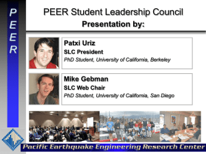 P E R PEER Student Leadership Council