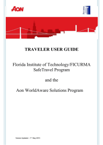 FIT Traveler's User Guide