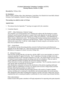 ACITC - Meeting Minutes - 10-13-2006.doc