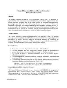 General Education DRC Policies Procedures (Florida Tech Spring 2014)