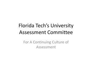 Florida Tech’s University Assessment Committee.ppt