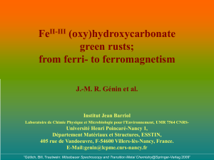 Genin_Ferri- and ferromagnetism in green rust.ppt