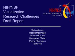 NIH/NSF Visualization Research Challenges Draft Report