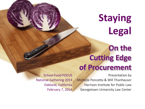 Staying Legal on the Cutting Edge of Procurement