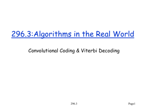 Convolution Coding and Viterbi Decoding (. ppt )