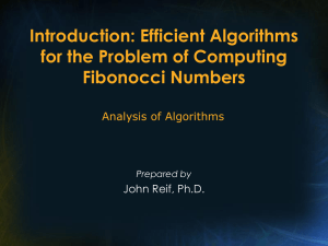 Computing Fibonacci Numbers