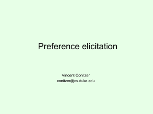 Preference elicitation Vincent Conitzer