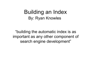 Building an Index