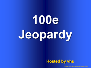 Jeopardy slides