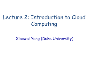 Introduction to Cloud Computing