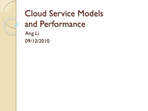 Cloud Service Models