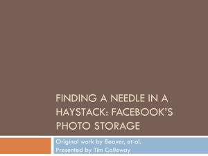 Facebook's Photo Storage
