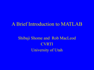 Shibaji's MATLAB presentation (from 2005)