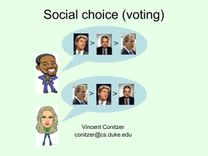 Social choice (voting) &gt; Vincent Conitzer