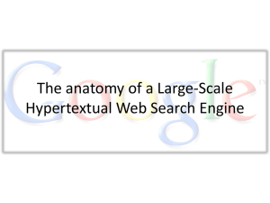 The anatomy of a Large-Scale Hypertextual Web Search Engine