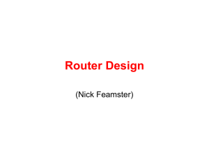 Router Design (Nick Feamster)