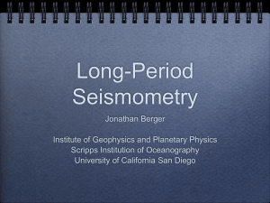 Long-Period Seismometry