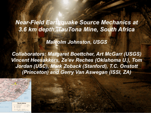 Near-Field Earthquake Source Mechanics at