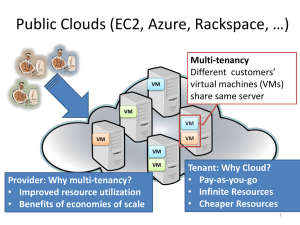 Public Clouds (EC2, Azure, Rackspace, …)