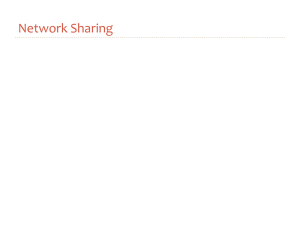 Network Sharing