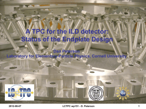 A TPC for the ILD detector: Status of the Endplate Design