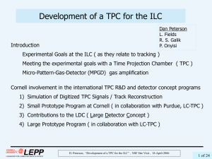 Development of a TPC for the ILC