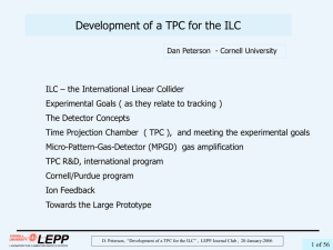 Development of a TPC for the ILC
