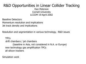 R&amp;D Opportunities in Linear Collider Tracking