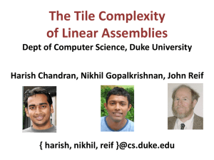 The Tile Complexity of Linear Assemblies