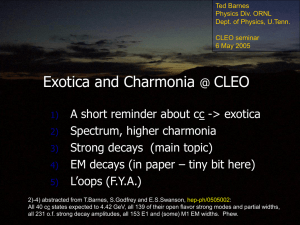 Exotica and Charmonia CLEO