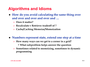 Algorithms and Idioms