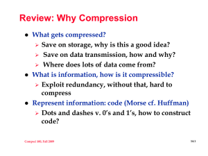 Review: Why Compression