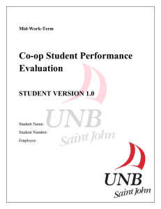 Mid-Work Term Evaluation (Student)