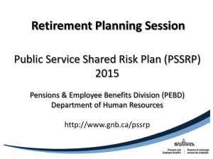 PSSRP - Support Staff Pension