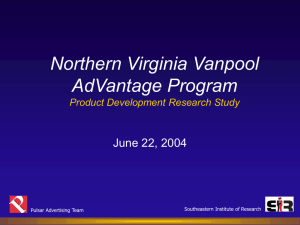presentation-nova vanpool advantage program
