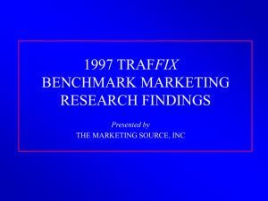 1997 traffix benchmark presentation