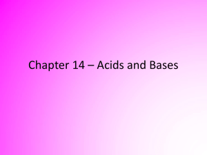 Acids and Bases Powerpoint