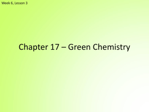Green Chemistry Powerpoint
