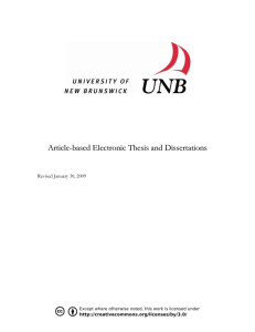 Article-based theses and dissertations manual