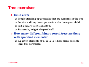 Tree exercises Build a tree