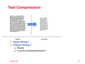 Text Compression  S