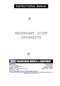 Redundant joint Apparatus