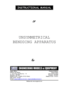 Unsymmetrical Bending Apparatus