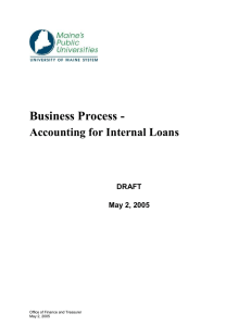 Accounting for Internal Loans