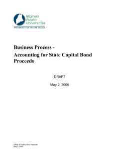 Accounting for State Capital Bond Proceeds