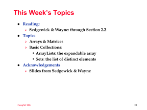 This Week’s Topics