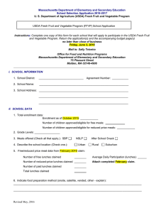 USDA FFVP Application