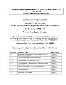 MASSACHUSETTS DEPARTMENT OF ELEMENTARY AND SECONDARY EDUCATION Program Quality Assurance Services