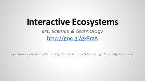 Interactive Ecosystems art, science &amp; technology