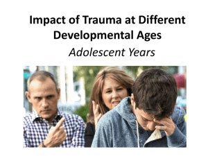 trauma impact adolescent